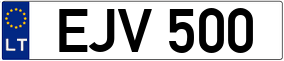 Truck License Plate